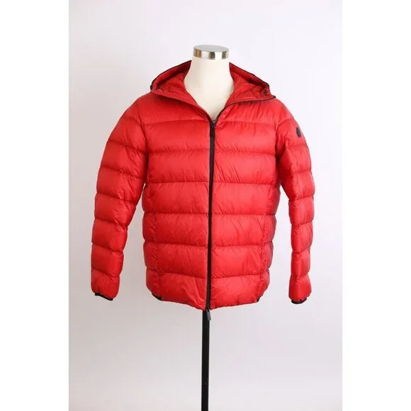Moncler Provins Down Padded Jacket SZ 5 Red & Black LNWOT